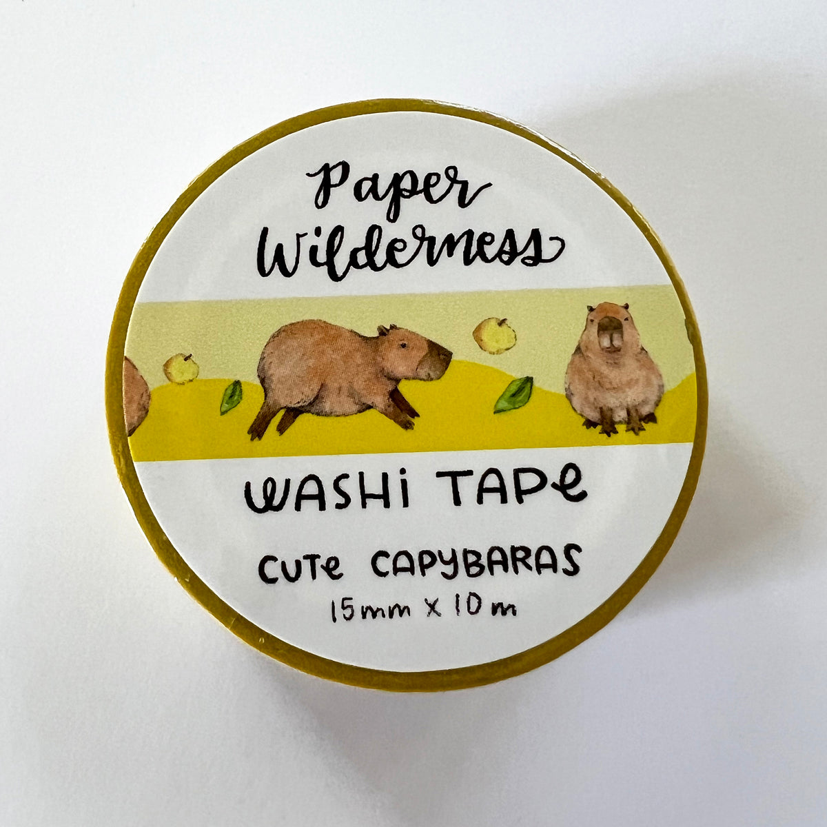 Cute Capybaras 15mm Washi Tape – Paper Wilderness