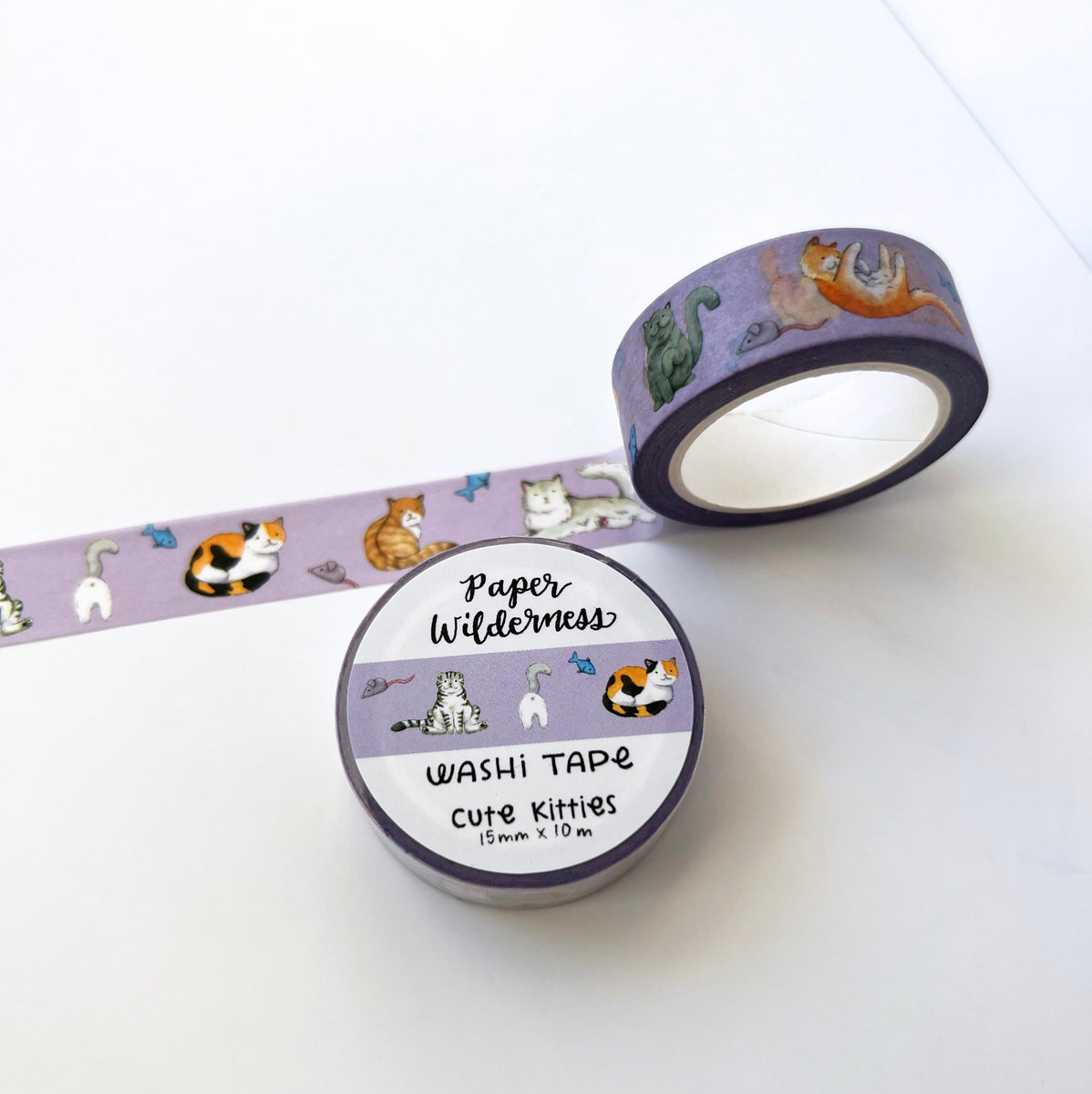 Cute Kitties 15mm Washi Tape