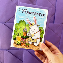 Load image into Gallery viewer, You Are Plantastic Bunny Thank You Friendship Card
