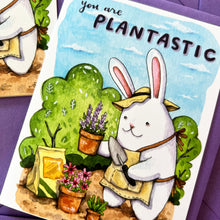 Load image into Gallery viewer, You Are Plantastic Bunny Thank You Friendship Card
